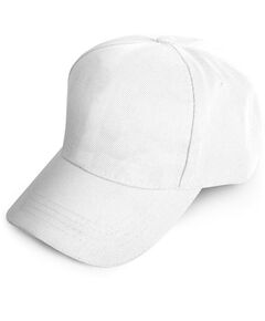 Promosyon 0501-B İthal Polyester Şapka Beyaz , Renk: Beyaz