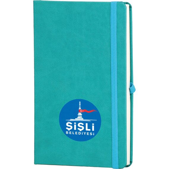 Promosyon Ürgüp-TRK Tarihsiz Defter Turkuaz 13 x 21 cm, Renk: Turkuaz, Ebat: 13 x 21 cm