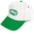 0501-BYSL İthal Polyester Şapka Beyaz - Yeşil 